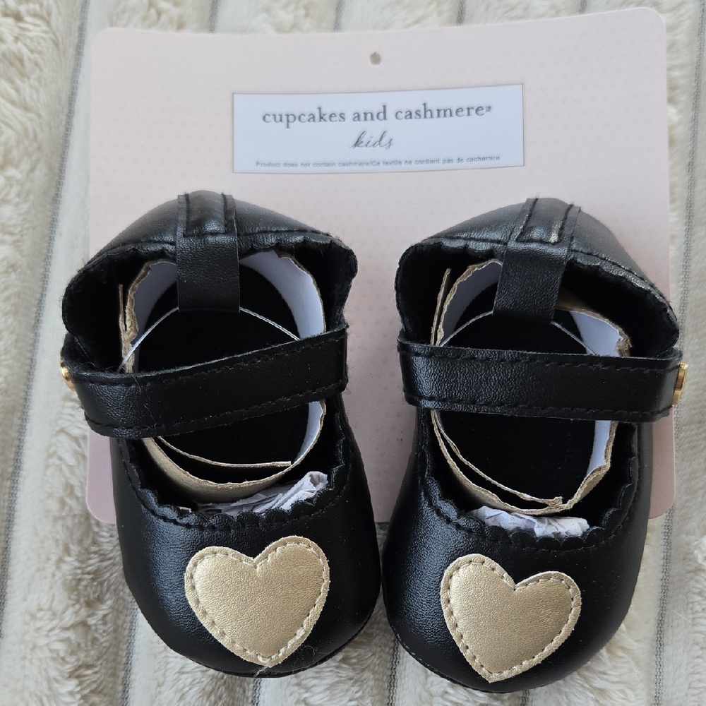 NWT Cupcakes And Cashmere Kids Baby Soft Faux-Leather MaryJane Bootie